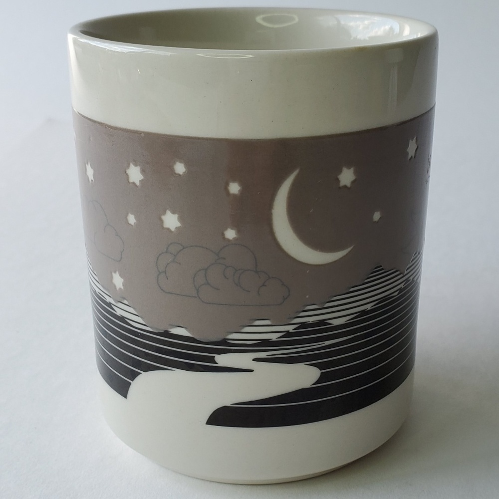 Vintage Landscape Sun & Moon Mug